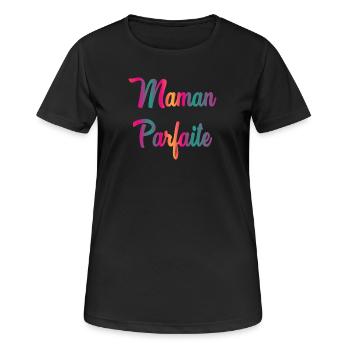 PERFECT MOM - Women's Breathable T-Shirt - black - Front - AI Model Female 172 light (172cm)