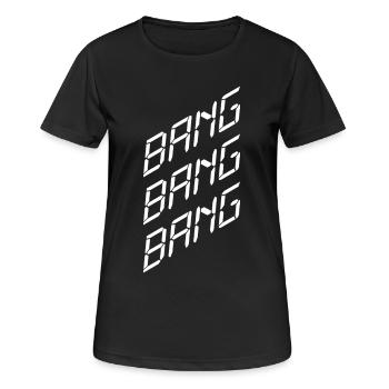 Bang Bang Bang – Party, Music & Club Vibes - Women's Breathable T-Shirt - black - Front - AI Model Female 172 light (172cm)