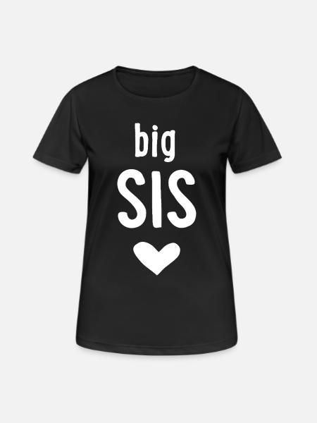 big sis - Women's Breathable T-Shirt - black
