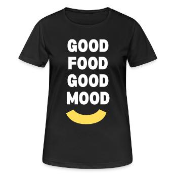 Portez votre marque - T-shirt respirant Femme - noir - Devant - AI Model Female 172 light (172cm)
