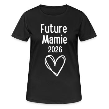 Zukünftige Oma 2026 - Frauen T-Shirt atmungsaktiv - Schwarz - Vorne - AI Model Female 172 light (172cm)