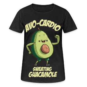 Transpiration Guacamole Avocat - T-shirt respirant Femme - noir - Devant - AI Model Female 172 light (172cm)