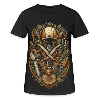 Arborists Arborists - Women's Breathable T-Shirt - black - Front - AI Model Female 172 light (172cm)