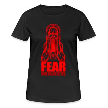 Fear maker - Women's Breathable T-Shirt - black - Front - AI Model Female 172 light (172cm)