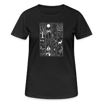 Seasons - Women's Breathable T-Shirt - black - Front - AI Model Female 172 light (172cm)