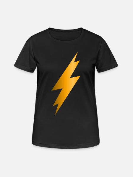 Lightning Bolt - Women's Breathable T-Shirt - black