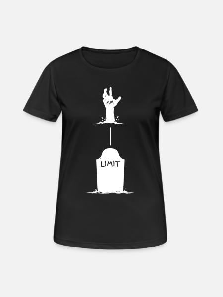 Limit blows up – hand lifts out of grave - Women's Breathable T-Shirt - black