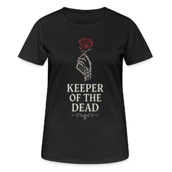 Cadavre Science Humour noir Mort Positif - T-shirt respirant Femme - noir - Devant - AI Model Female 172 light (172cm)