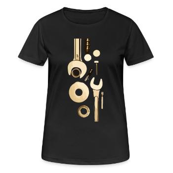 tool - Women's Breathable T-Shirt - black - Front - AI Model Female 172 light (172cm)