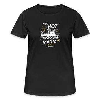Zu heiß für Magie Dead Unicorn Sommer-Design - Frauen T-Shirt atmungsaktiv - Schwarz - Vorne - AI Model Female 172 light (172cm)