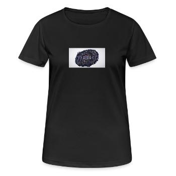 Mondphasen-Sternbild Mosaik - Frauen T-Shirt atmungsaktiv - Schwarz - Vorne - AI Model Female 172 light (172cm)