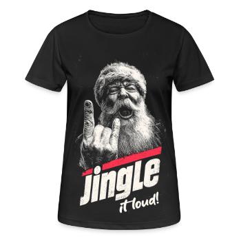 Jingle It Loud - Women's Breathable T-Shirt - black - Front - AI Model Female 172 light (172cm)