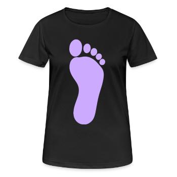 Pieds Pieds Soins Podiatres Podiatres - T-shirt respirant Femme - noir - Devant - AI Model Female 172 light (172cm)