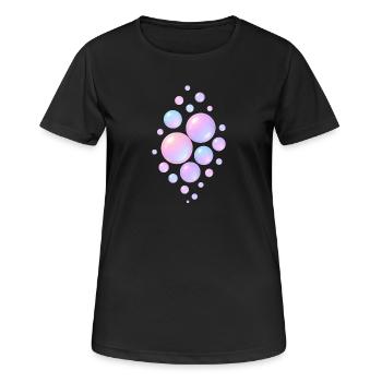 Dreamy Bubbles - Women's Breathable T-Shirt - black - Front - AI Model Female 172 light (172cm)