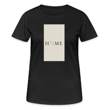 Heimatliebe Illustration auf Textil - Frauen T-Shirt atmungsaktiv - Schwarz - Vorne - AI Model Female 172 light (172cm)