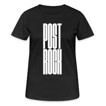 T-shirt logo typographique audacieux Post Rock - T-shirt respirant Femme - noir - Devant - AI Model Female 172 light (172cm)