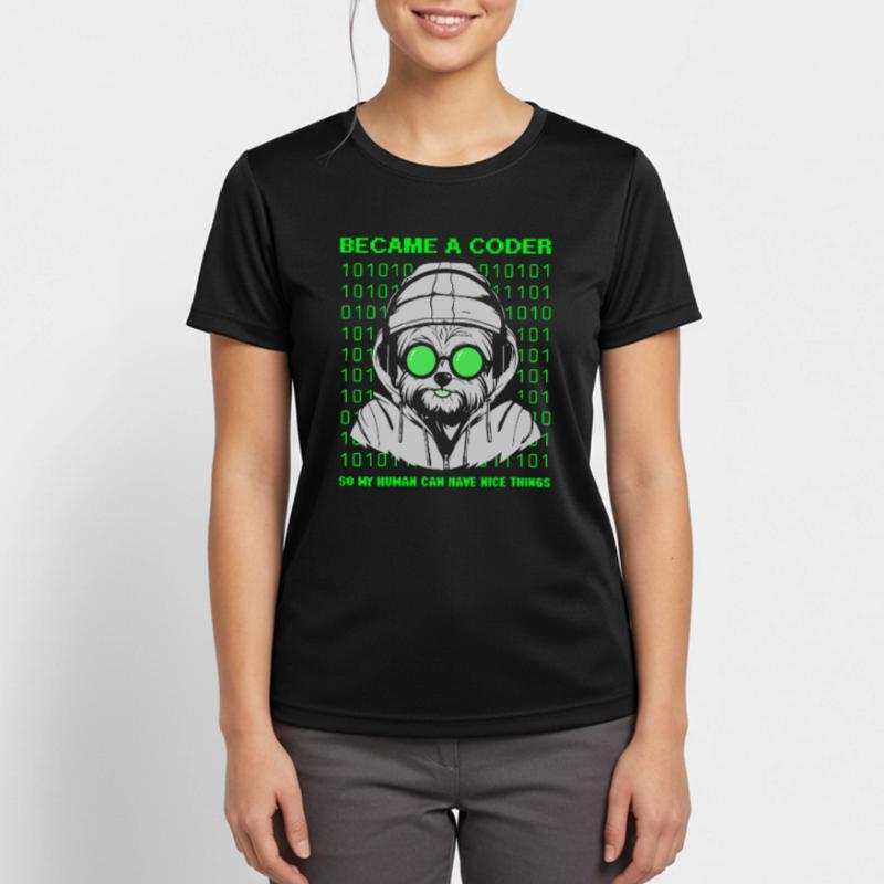 Devenu codeur – Cyber Dog Binary T-shirt respirant Femme