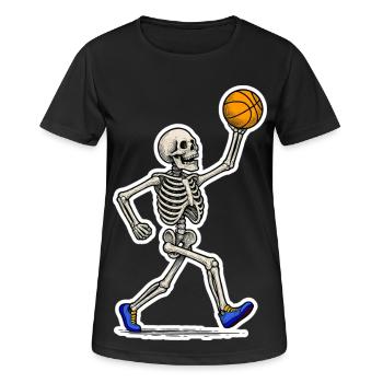 Basketball Skeleton Slam - T-shirt respirant Femme - noir - Devant - AI Model Female 172 light (172cm)