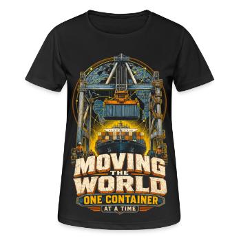 Docker un conteneur à la fois - T-shirt respirant Femme - noir - Devant - AI Model Female 172 light (172cm)