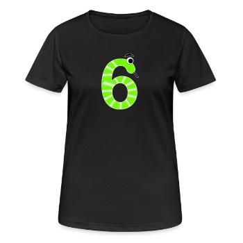 Numéro 6 Snake Kids - T-shirt respirant Femme - noir - Devant - AI Model Female 172 light (172cm)