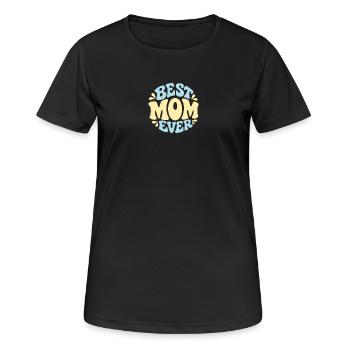 Best Mom Ever Pastel Print - Women's Breathable T-Shirt - black - Front - AI Model Female 172 light (172cm)