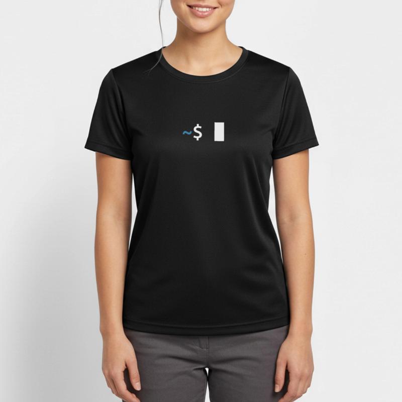 Commande Linux Shell T-shirt respirant Femme