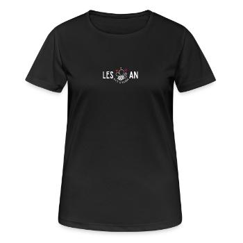 Les Bee An,Lesbian funny pride - Women's Breathable T-Shirt - black - Front - AI Model Female 172 light (172cm)