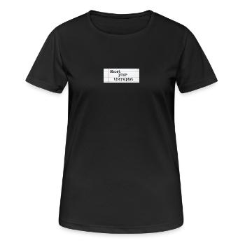 Ghost Votre Thérapeute - T-shirt respirant Femme - noir - Devant - AI Model Female 172 light (172cm)