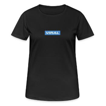 VIRAL - Frauen T-Shirt atmungsaktiv - Schwarz - Vorne - AI Model Female 172 light (172cm)