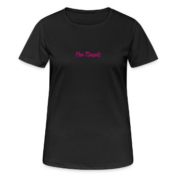 Nouveau Romantique - T-shirt respirant Femme - noir - Devant - AI Model Female 172 light (172cm)