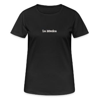 La Musica - Frauen T-Shirt atmungsaktiv - Schwarz - Vorne - AI Model Female 172 light (172cm)