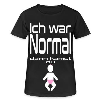 Lustiger Spruch Mädchen Baby Grafik - Frauen T-Shirt atmungsaktiv - Schwarz - Vorne - AI Model Female 172 light (172cm)
