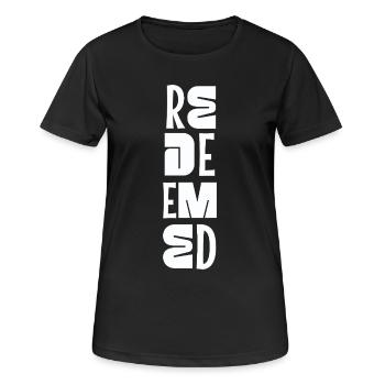 Be Still And Know Psalm 46:10 Christlicher Glaube - Frauen T-Shirt atmungsaktiv - Schwarz - Vorne - AI Model Female 172 light (172cm)