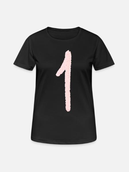 Abbildung 1 - Frauen T-Shirt atmungsaktiv - Schwarz