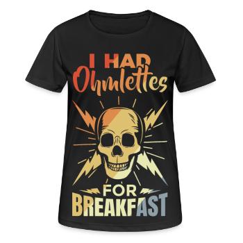 Lustiger Elektroniker Spruch - Frauen T-Shirt atmungsaktiv - Schwarz - Vorne - AI Model Female 172 light (172cm)