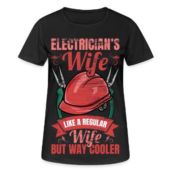 Electronics technician - Women's Breathable T-Shirt - black - Front - AI Model Female 172 light (172cm)
