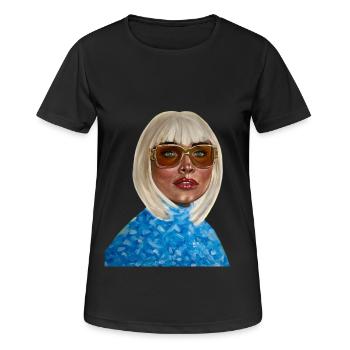 Von der Königin zur Prinzessin - Frauen T-Shirt atmungsaktiv - Schwarz - Vorne - AI Model Female 172 light (172cm)