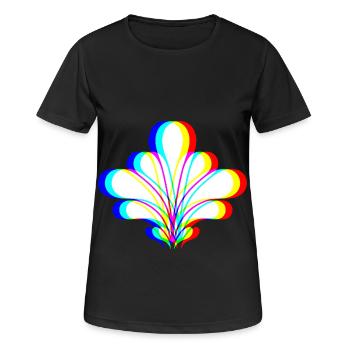 EDM - Flower - Glitch Rave Style - Women's Breathable T-Shirt - black - Front - AI Model Female 172 light (172cm)
