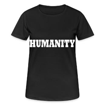 Humanity - Women's Breathable T-Shirt - black - Front - AI Model Female 172 light (172cm)