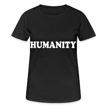 Humanity - Women's Breathable T-Shirt - black - Front - AI Model Female 172 light (172cm)