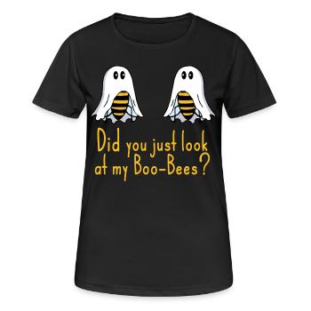 Boobees Boobs drôle de dicton - T-shirt respirant Femme - noir - Devant - AI Model Female 172 light (172cm)