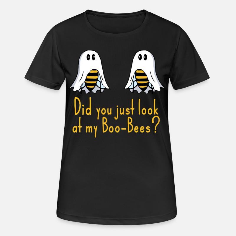 Boobees Boobs funny saying - Women's Breathable T-Shirt - black