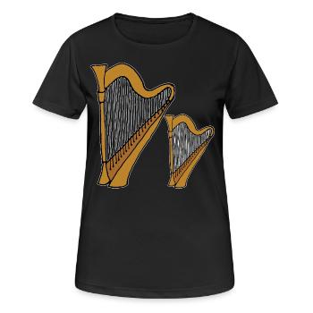 Harps - Women's Breathable T-Shirt - black - Front - AI Model Female 172 light (172cm)