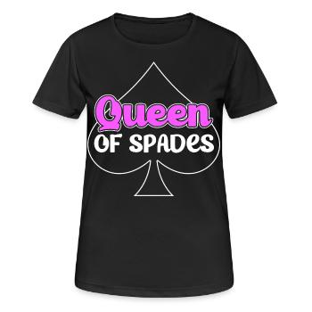 Spades of Spades Playing Card Card Game - Women's Breathable T-Shirt - black - Front - AI Model Female 172 light (172cm)