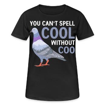 Pigeon Race Pigeon Pigeons - T-shirt respirant Femme - noir - Devant - AI Model Female 172 light (172cm)