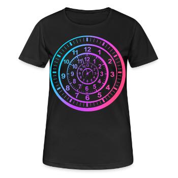 Voyage dans le temps - T-shirt respirant Femme - noir - Devant - AI Model Female 172 light (172cm)
