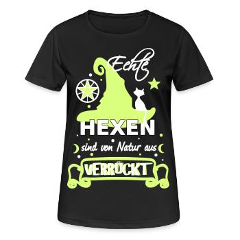 Hexen Hexerei Hexenhut Hexenspruch für Verrückte - Frauen T-Shirt atmungsaktiv - Schwarz - Vorne - AI Model Female 172 light (172cm)