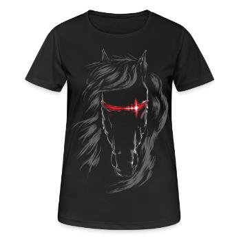 Knight Rider - Frauen T-Shirt atmungsaktiv - Schwarz - Vorne - AI Model Female 172 light (172cm)