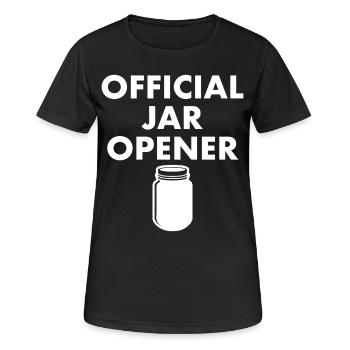 Official Jar Opener - Women's Breathable T-Shirt - black - Front - AI Model Female 172 light (172cm)