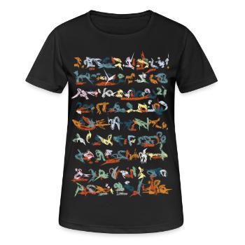 love song in charts - Frauen T-Shirt atmungsaktiv - Schwarz - Vorne - AI Model Female 172 light (172cm)